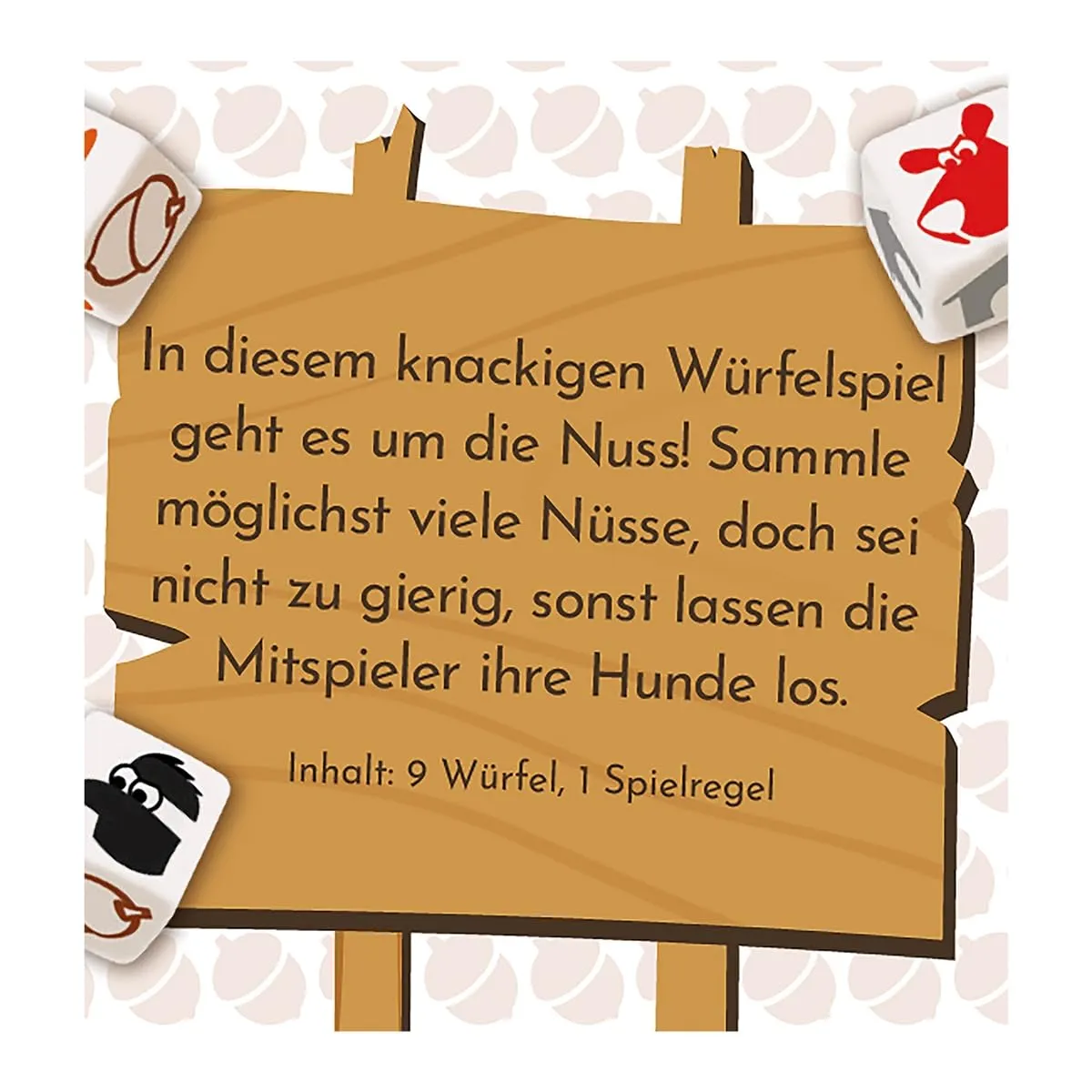 Game Factory Auf die Nüsse 646273 Würfelspiel Metalldose