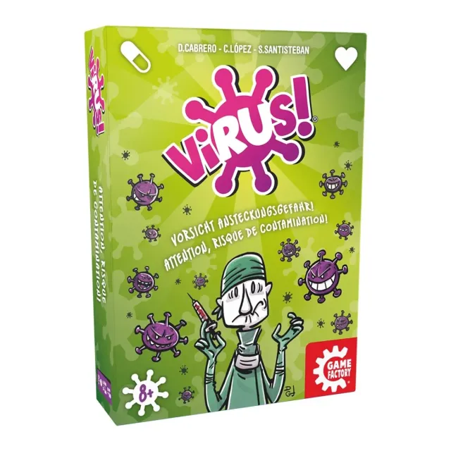 Game Factory Virus! Kartenspiel 2-6 Spieler ab 8 Jahre