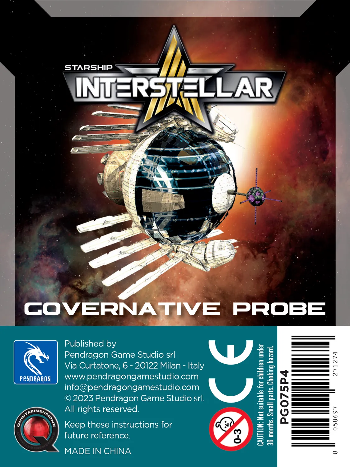Pendragon Game Studio Starship Interstellar Governative Probe Miniatur