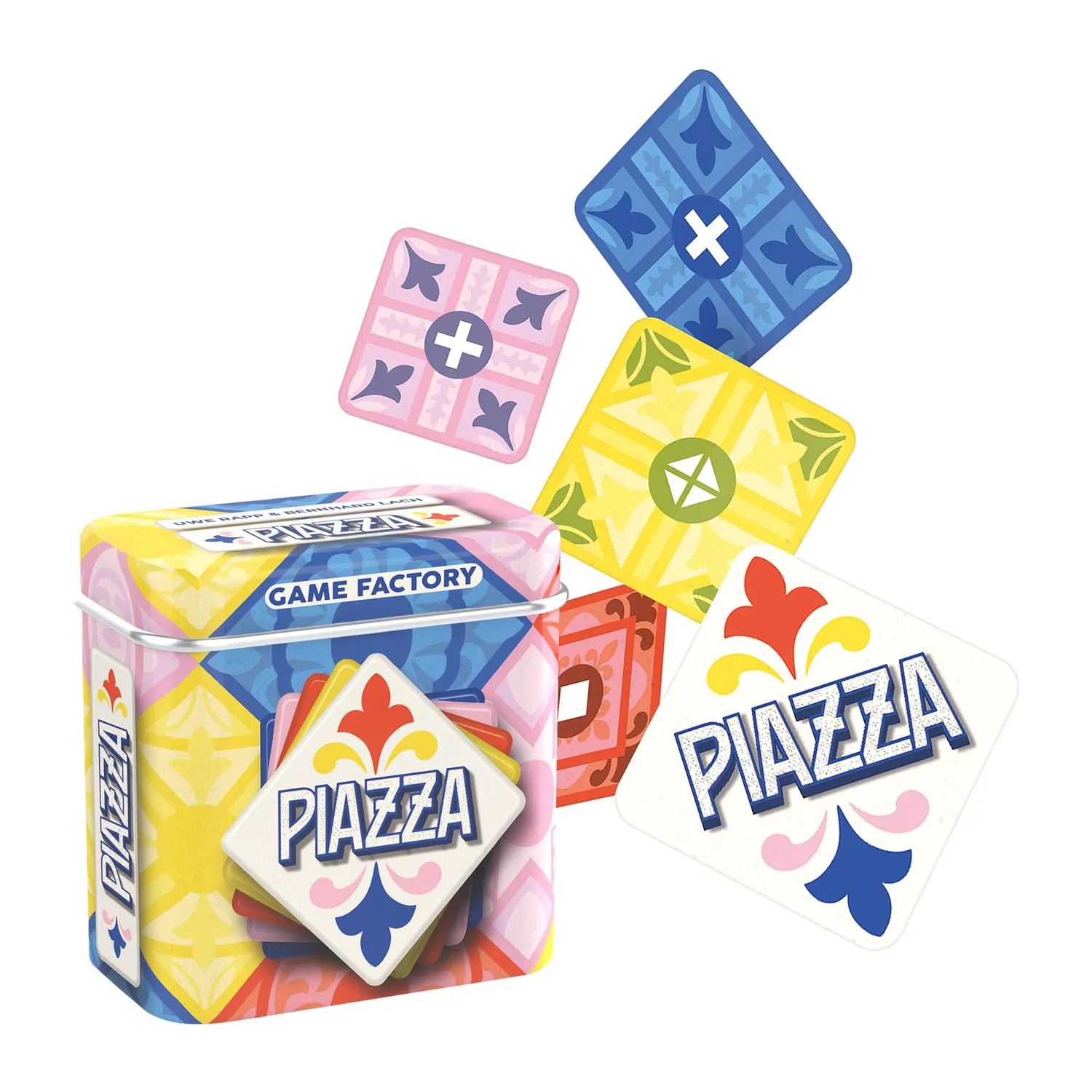 Game Factory Piazza Legespiel Metalldose ab 8 J.