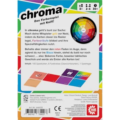 Game Factory Chroma 646033 Kartenspiel 2-6 Spieler