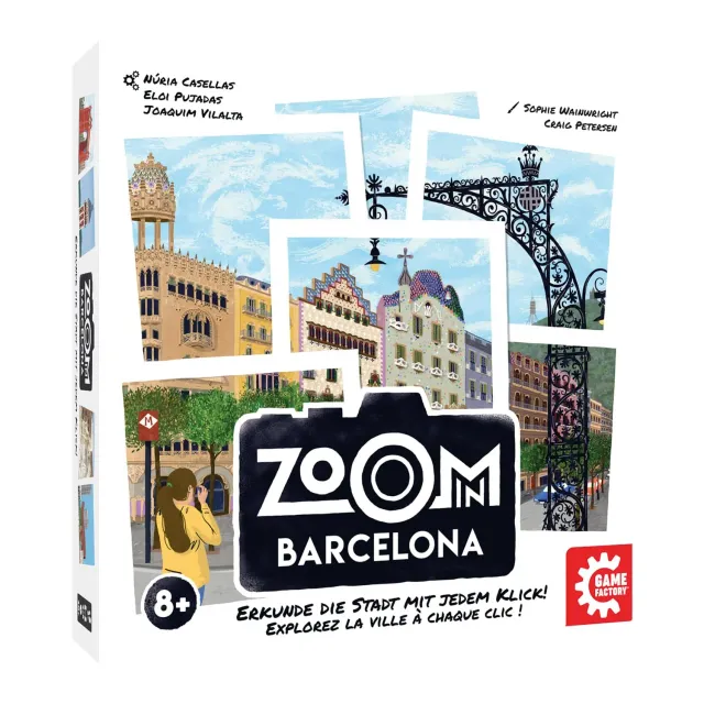 Game Factory Zoom in Barcelona Familienspiel 2-6 Spieler