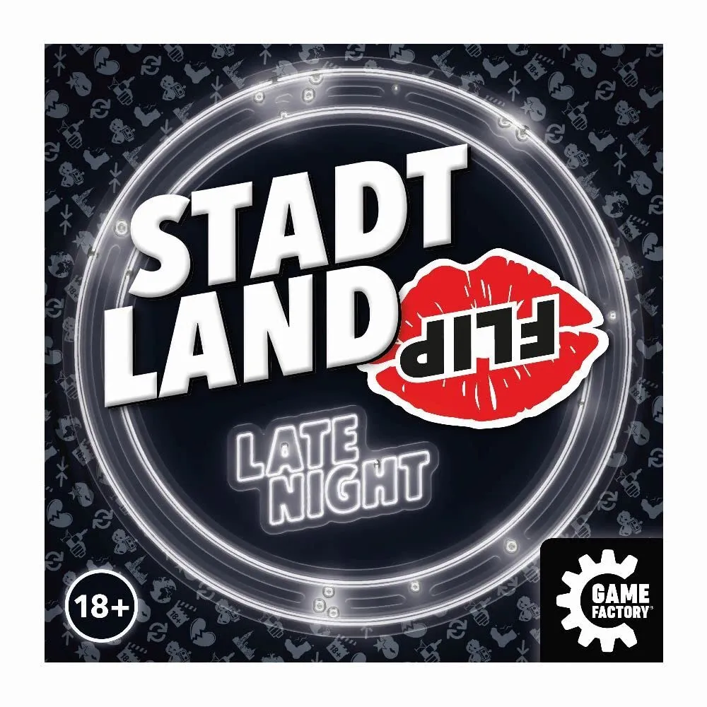 Game Factory Stadt Land Flip Late Night Wortspiel 2-6 Spieler 18+