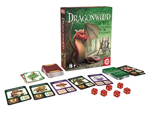 Game Factory Dragonwood 646213 Kartenspiel mit Würfeln