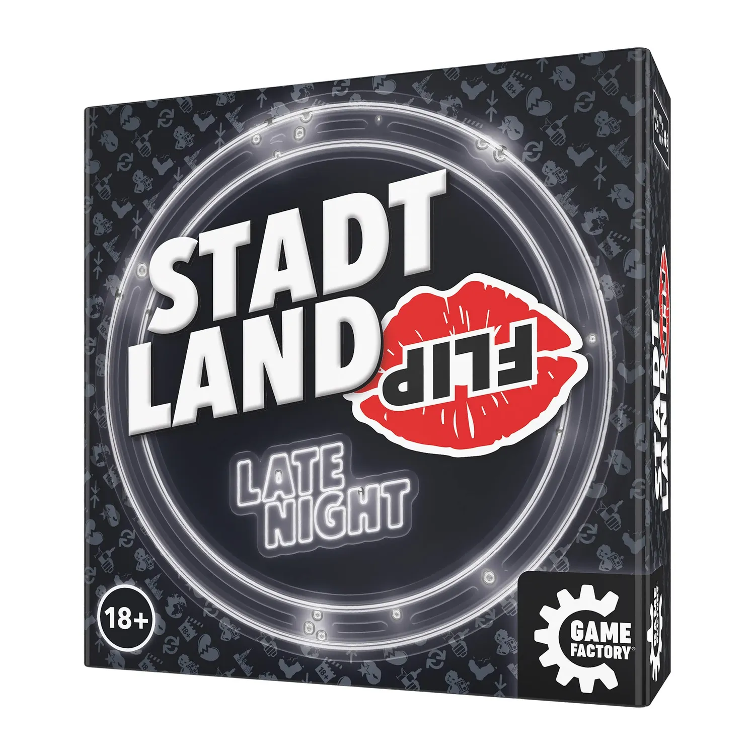 Game Factory Stadt Land Flip Late Night Wortspiel 2-6 Spieler 18+