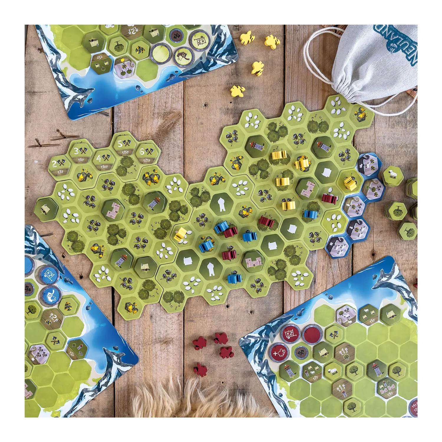 Game Factory Neuland 646080 Familienspiel Strategie Wikinger