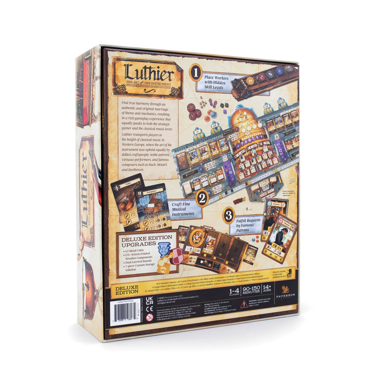 Paverson Luthier Deluxe Edition Brettspiel 1-4 Spieler Strategie