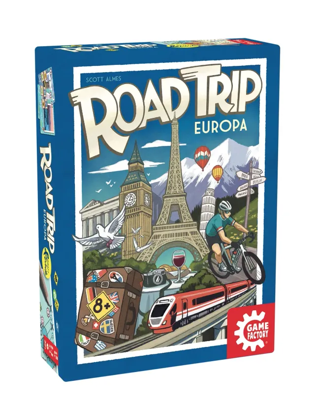 Game Factory Road Trip Europa Kartenspiel 2-4 Spieler