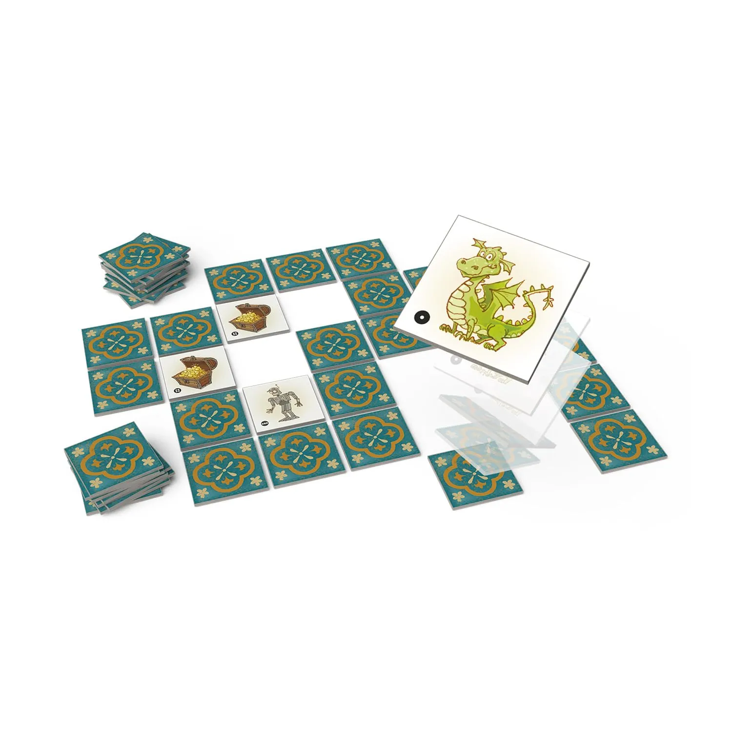 Game Factory Schatz der Drachen Memospiel 2-5 Spieler Risiko