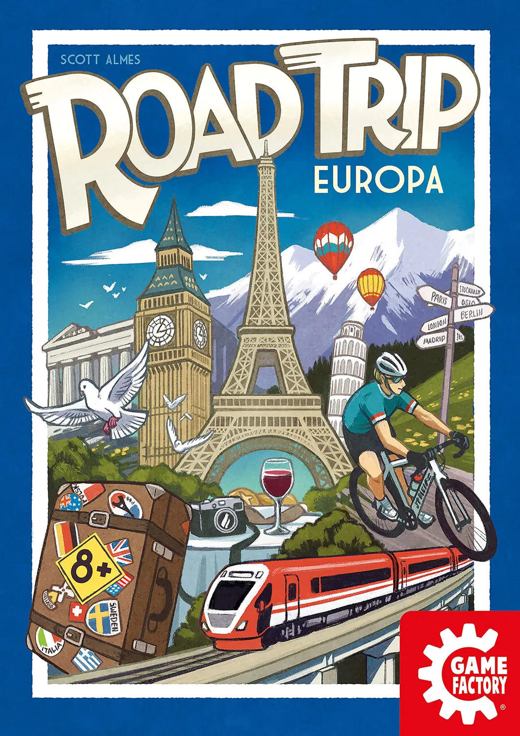 Game Factory Road Trip Europa Kartenspiel 2-4 Spieler