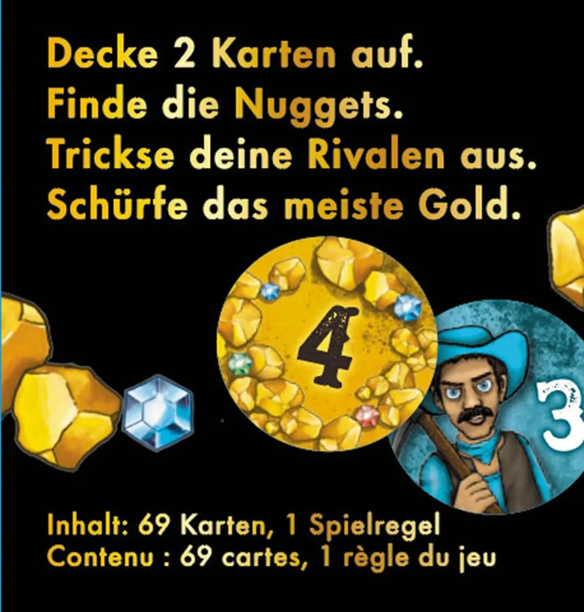 Game Factory Gold Kartenspiel runde Karten ab 6 Jahren