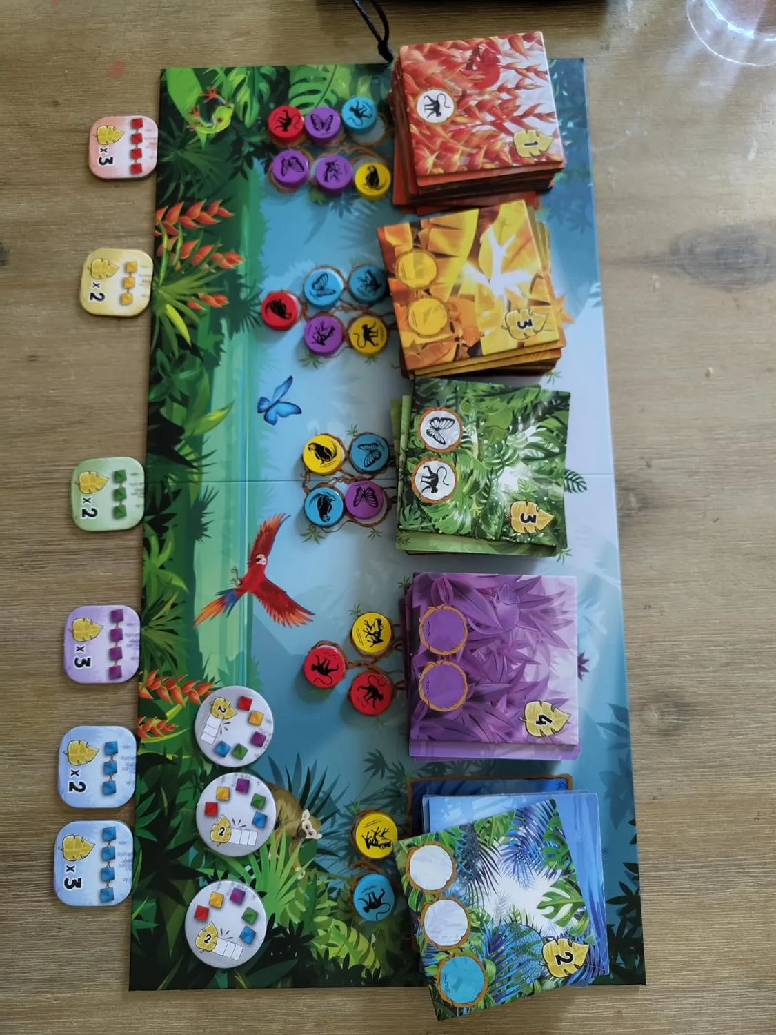 Game Factory Rainforest Legespiel Familienspiel farbenfroh