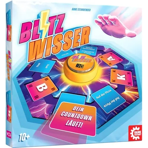 Game Factory Blitzwisser Wortspiel mit Buzzer 2-4 Spieler