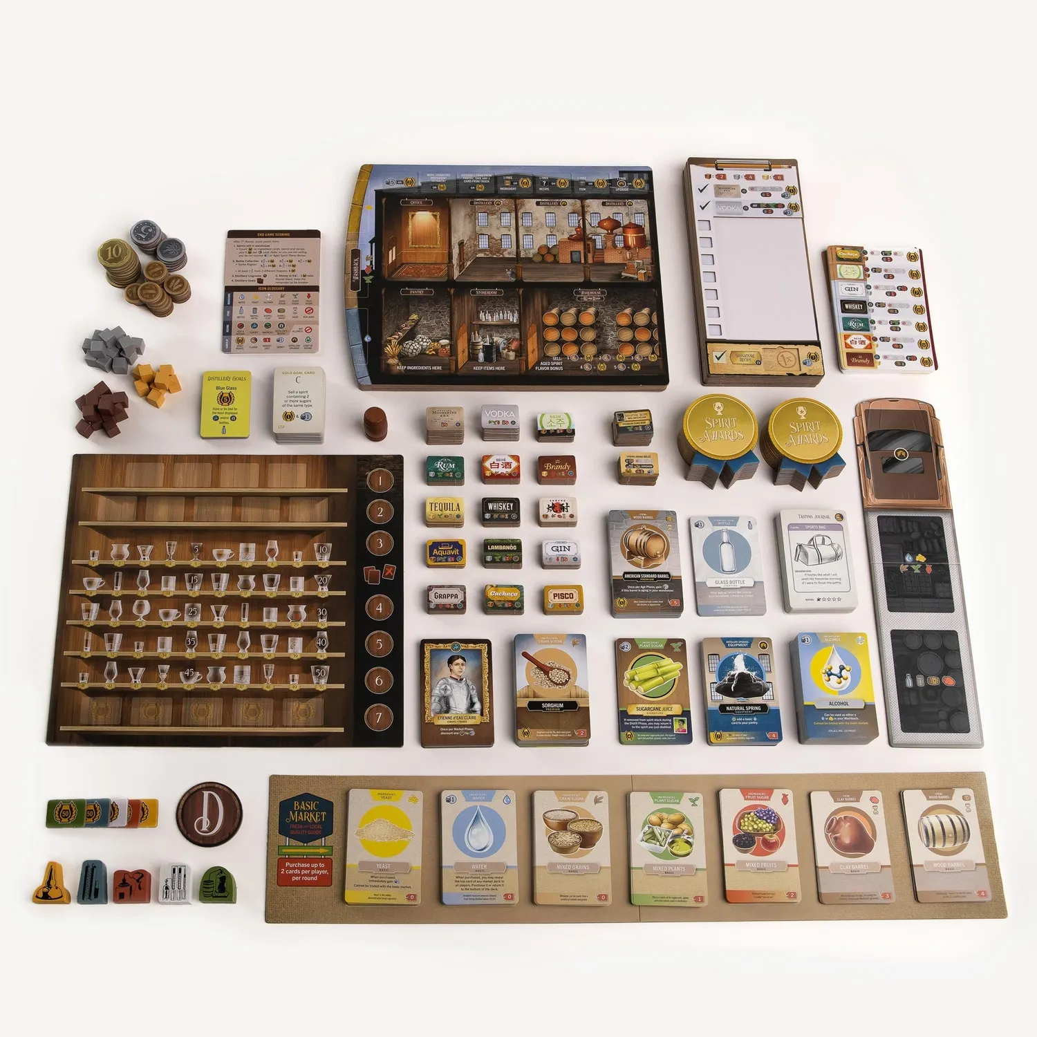 Paverson Distilled Brettspiel Grundspiel 1-5 Destillerie