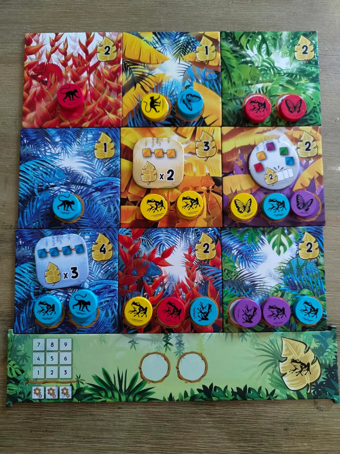 Game Factory Rainforest Legespiel Familienspiel farbenfroh