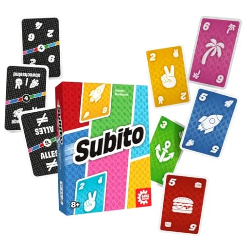 Game Factory Subito 646064 Kartenspiel 2-4 Spieler schnell