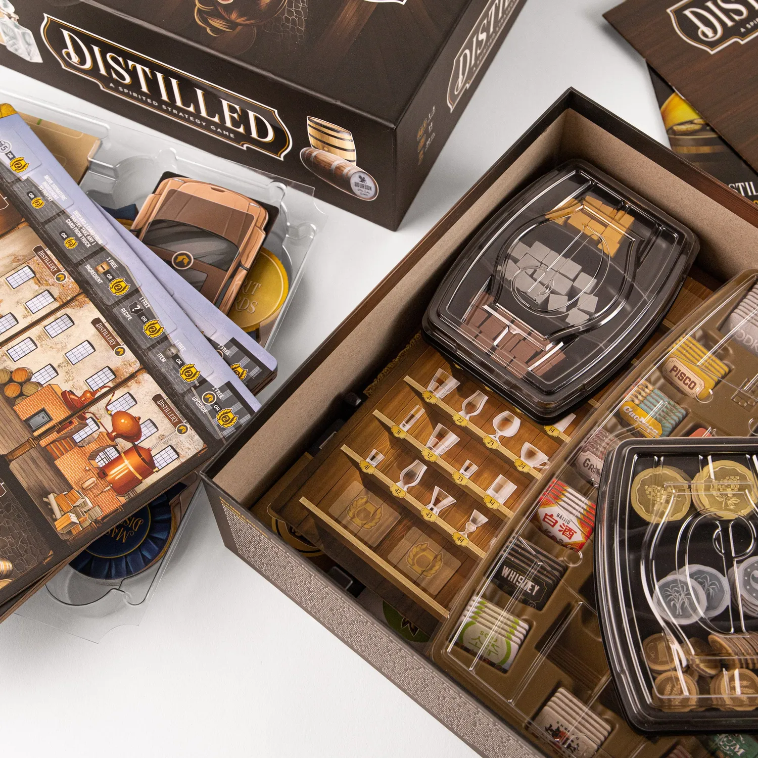 Paverson Distilled Brettspiel Grundspiel 1-5 Destillerie