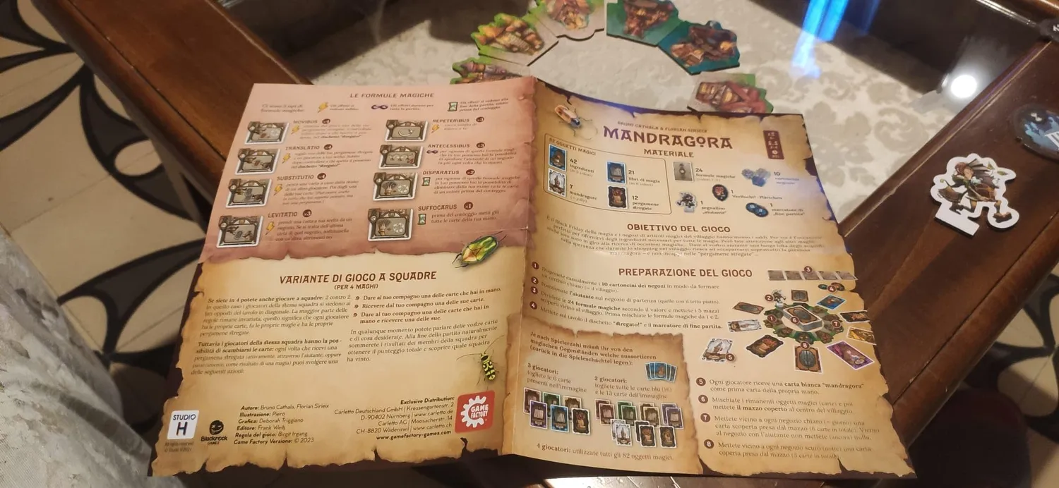 Game Factory Mandragora Familienspiel Wettstreit der Zauberer