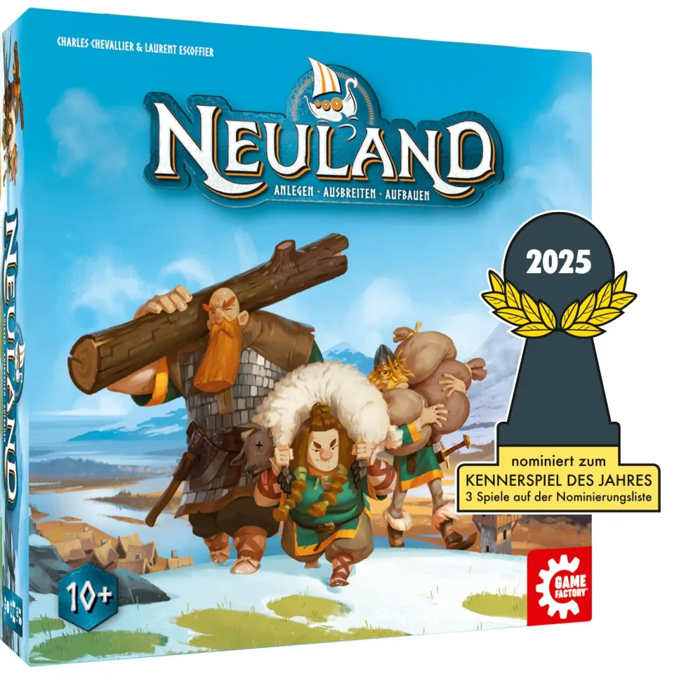 Game Factory Neuland 646080 Familienspiel Strategie Wikinger