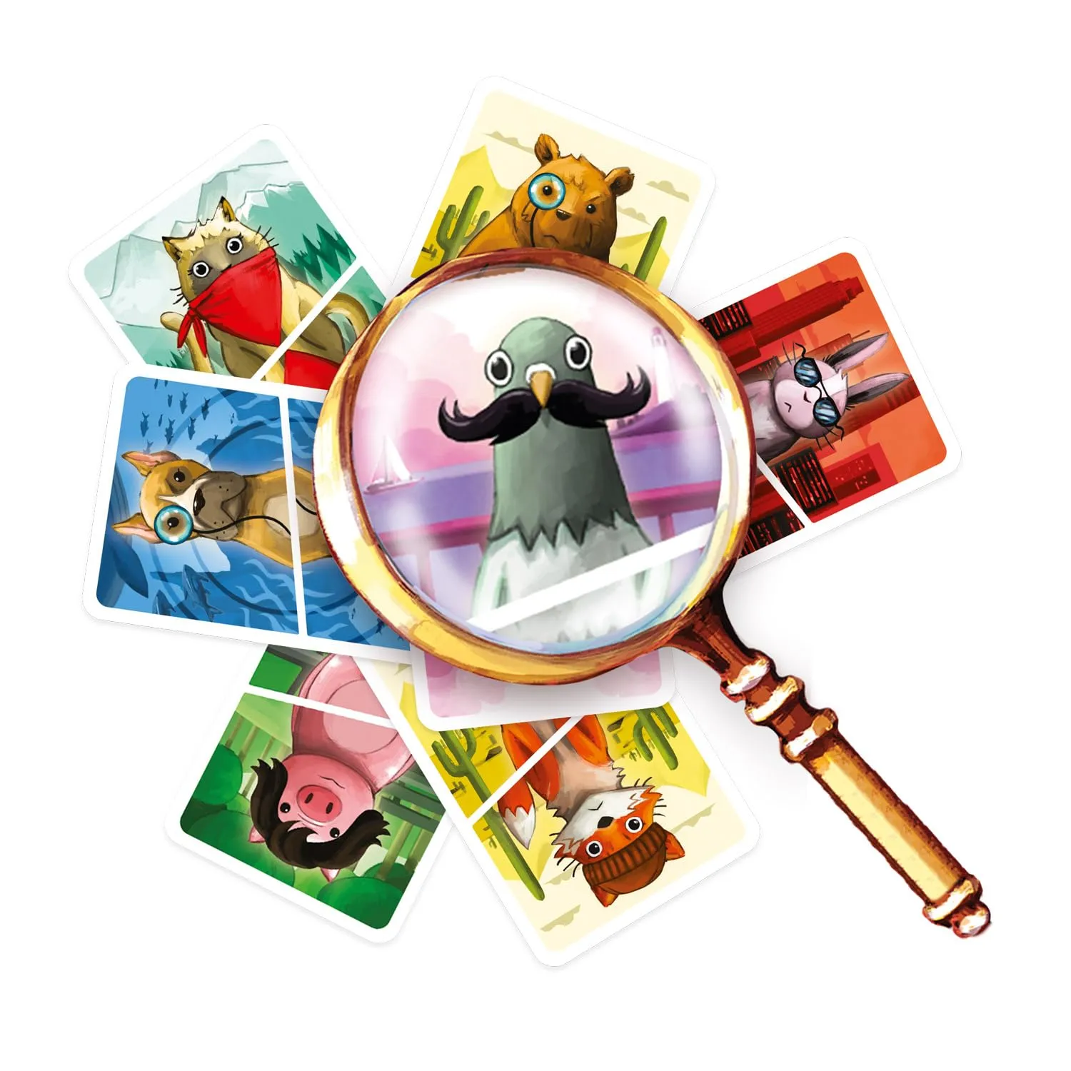 Game Factory Deduckto Detektivspiel tierisches Kombinieren
