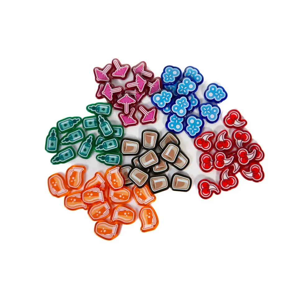 Paverson Games Distilled Cocktails Mixer Tokens Acryl