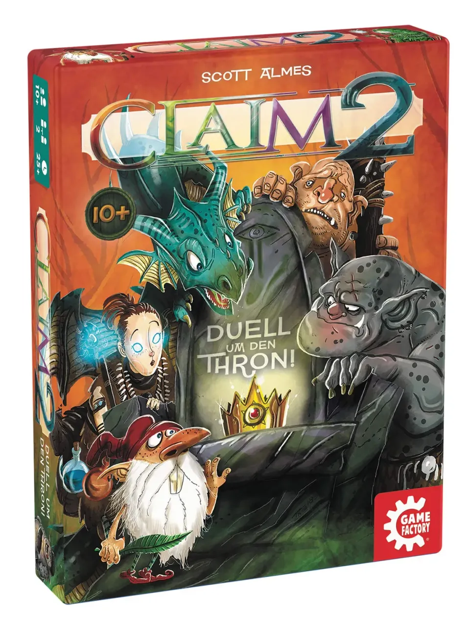 Game Factory Claim 2 Stichspiel für 2 Spieler