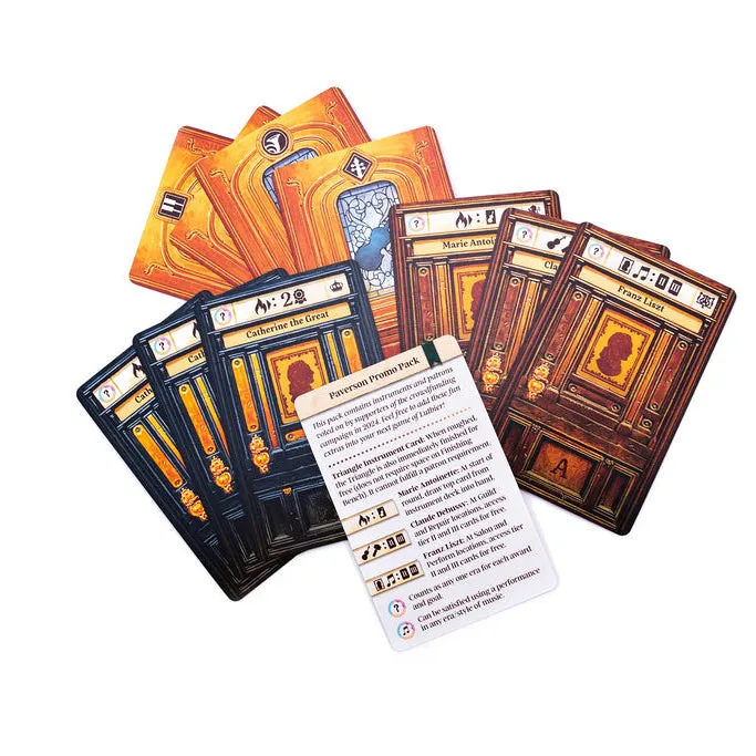Paverson Games Luthier Promo Pack Promokarten 11 Karten Fan-Voting