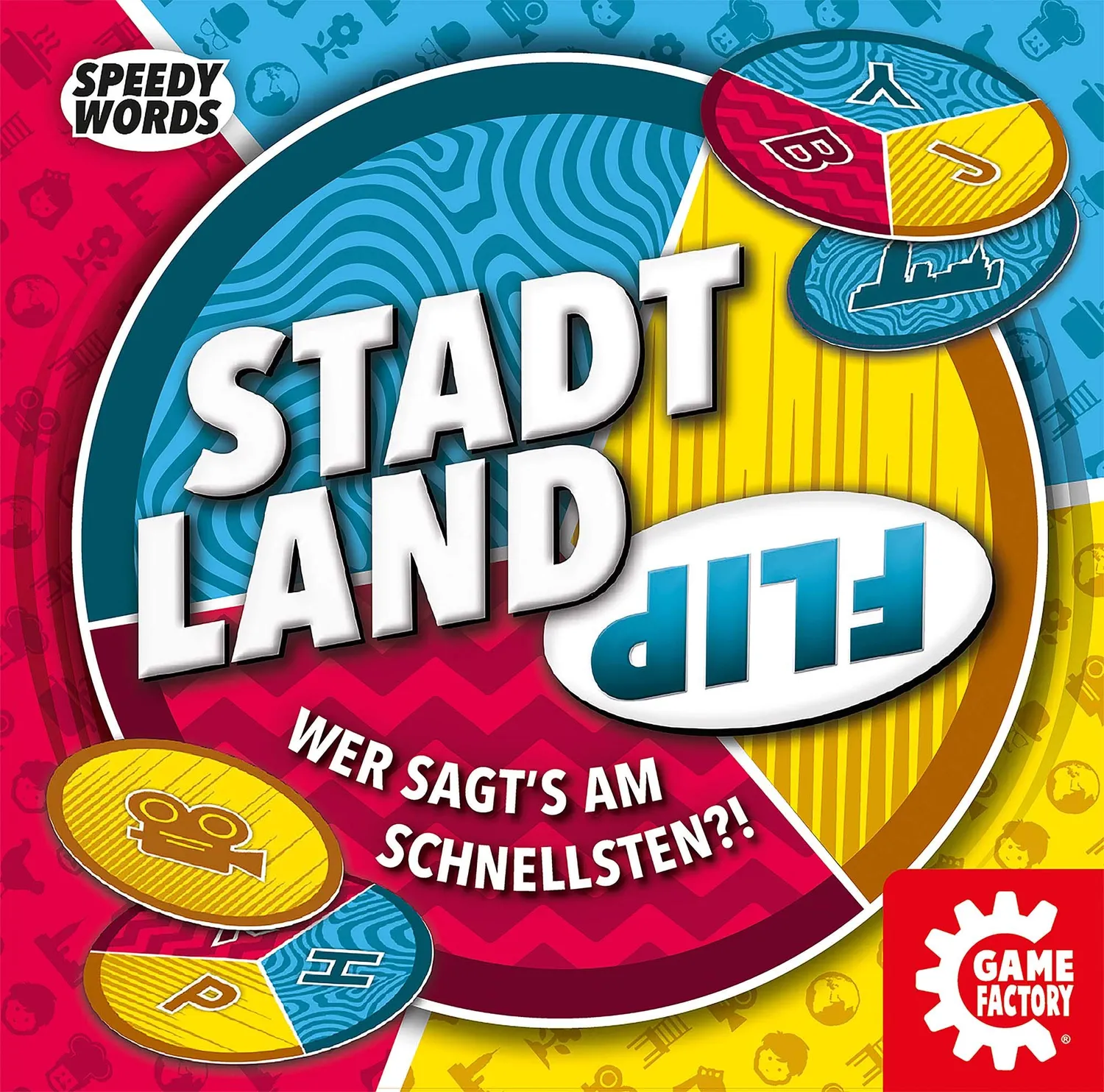 Game Factory Stadt Land Flip Wortspiel ab 8 Jahren