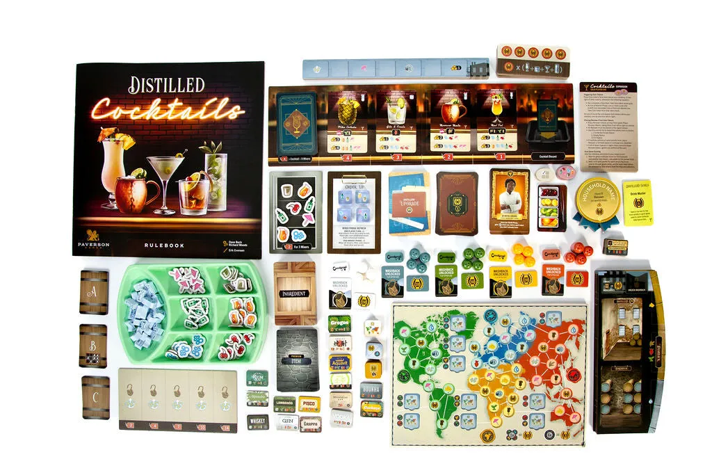 Paverson Games Distilled Cocktails Erweiterung Big-Box Spirituosen