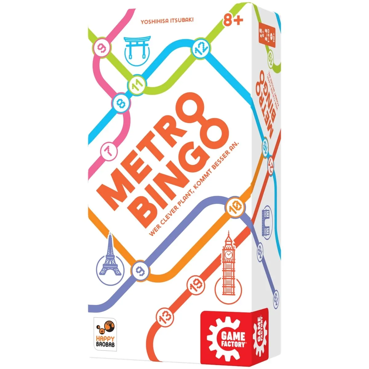 Game Factory Metro Bingo Gesellschaftsspiel Grundspiel 1-50 Spieler