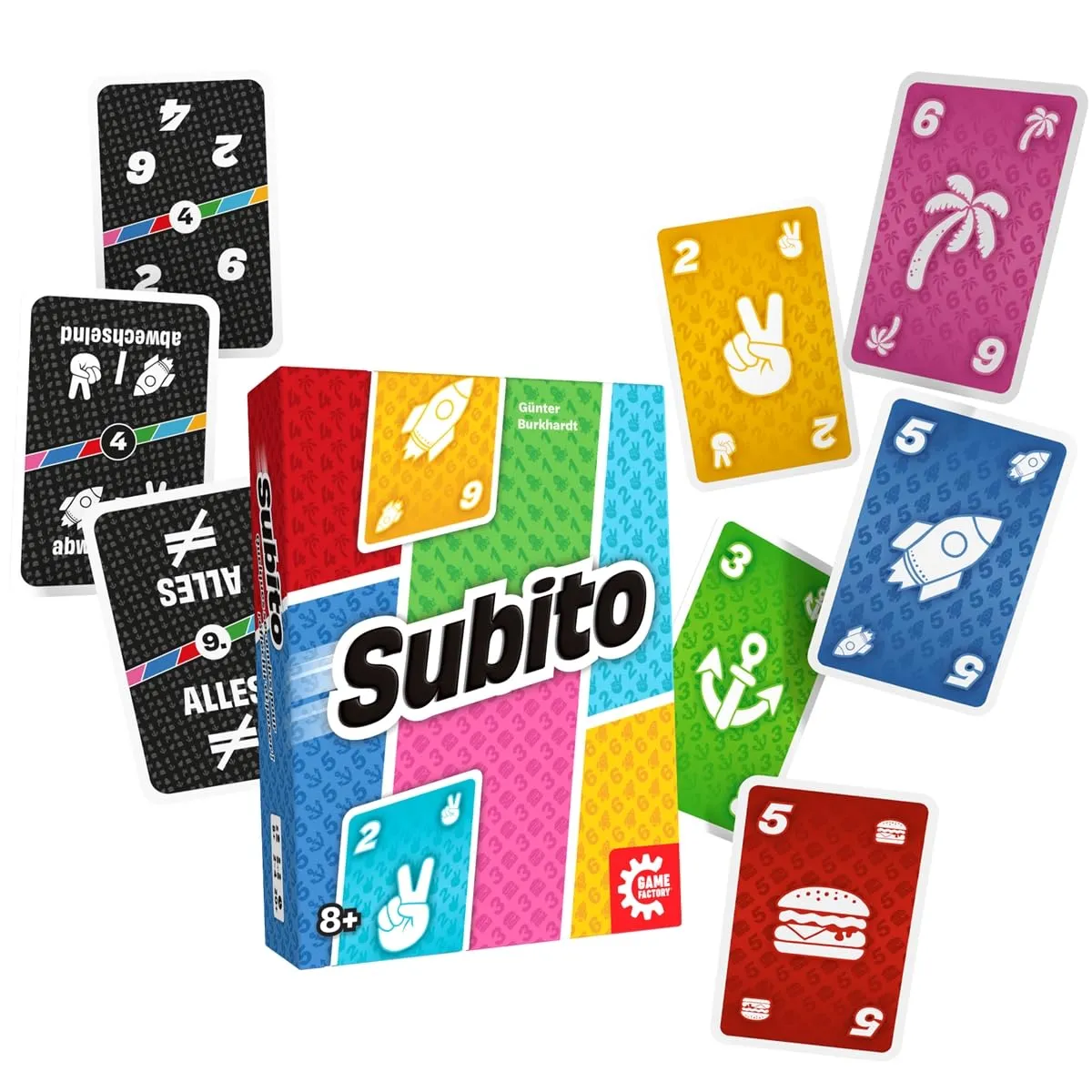 Game Factory Subito 646064 Kartenspiel 2-4 Spieler schnell