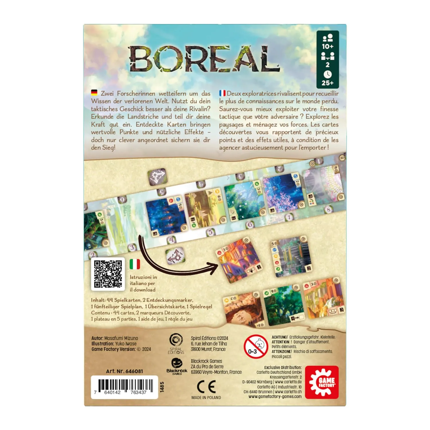 Game Factory Boreal Kartenspiel Duell um die verlorene Welt