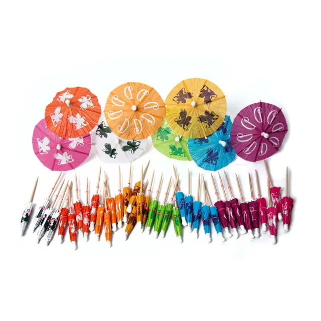 Paverson Games Distilled Cocktail-Schirmchen 50er Set bunt