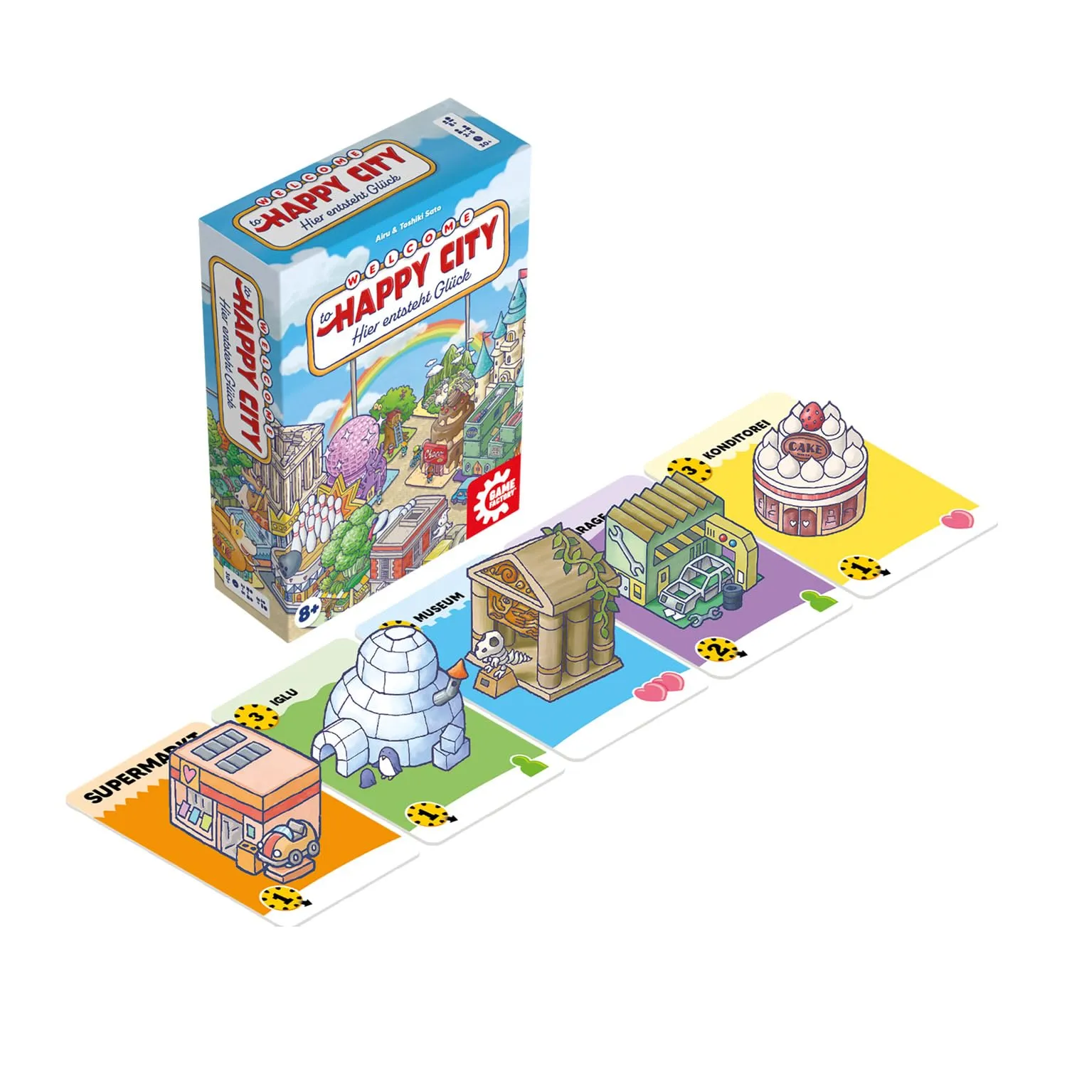 Game Factory Happy City Legespiel 2-5 Spieler