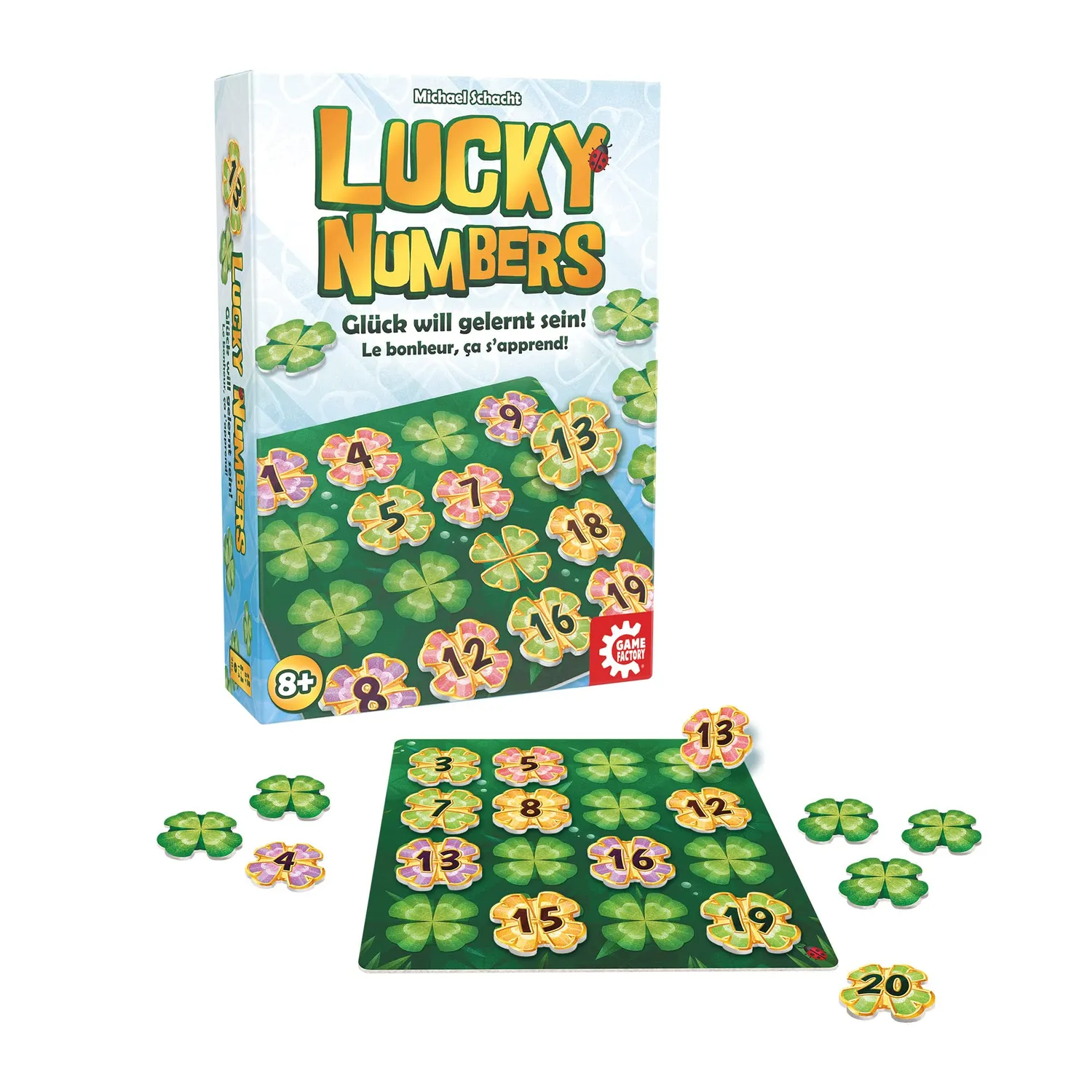 Game Factory Lucky Numbers Legespiel für 1-4 Spieler